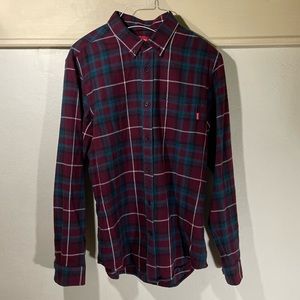 Supreme FW plaid button down shirt/flannel